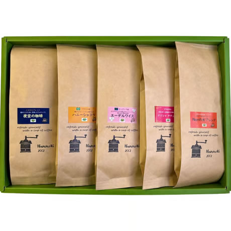 人気のレギュラー珈琲（80g）5種ギフト
¥4,300